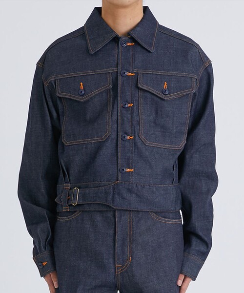 SASQUATCHfabrix.（サスクワァッチファブリックス）の「【Sasquatchfabrix./ サスクワァッチファブリックス】TROPICAL DRESS JACKET（デニムジャケット・メンズ・インディゴブルー・MEDIUM/LARGE）」の8枚目の写真