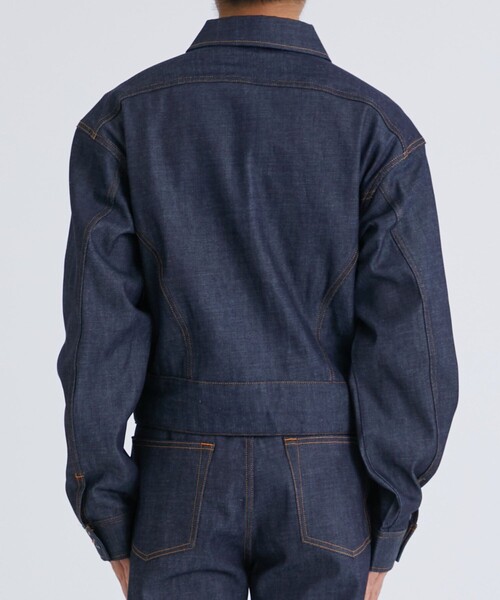 SASQUATCHfabrix.（サスクワァッチファブリックス）の「【Sasquatchfabrix./ サスクワァッチファブリックス】TROPICAL DRESS JACKET（デニムジャケット・メンズ・インディゴブルー・MEDIUM/LARGE）」の4枚目の写真