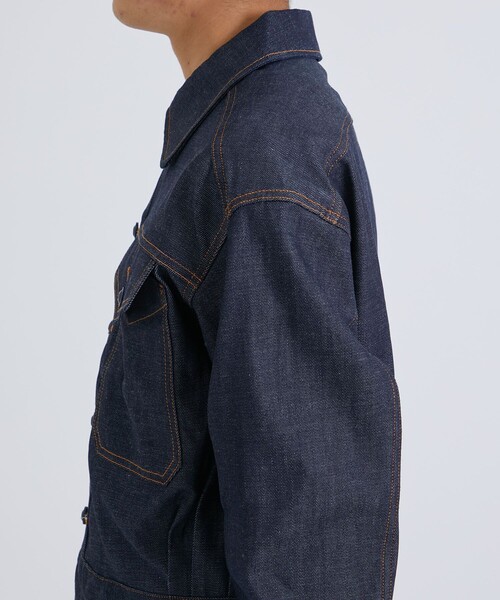 SASQUATCHfabrix.（サスクワァッチファブリックス）の「【Sasquatchfabrix./ サスクワァッチファブリックス】TROPICAL DRESS JACKET（デニムジャケット・メンズ・インディゴブルー・MEDIUM/LARGE）」の3枚目の写真