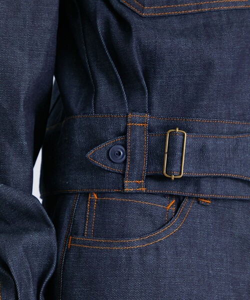 SASQUATCHfabrix.（サスクワァッチファブリックス）の「【Sasquatchfabrix./ サスクワァッチファブリックス】TROPICAL DRESS JACKET（デニムジャケット・メンズ・インディゴブルー・MEDIUM/LARGE）」の6枚目の写真