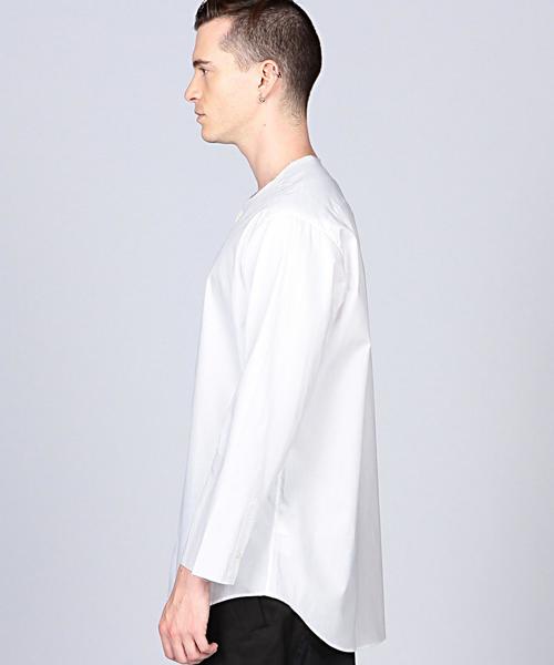 EN ROUTE（アンルート）の「ENR ブロードカットオフシャツ（シャツ/ブラウス・メンズ・ホワイト/ブラック・1/3/2）」の4枚目の写真