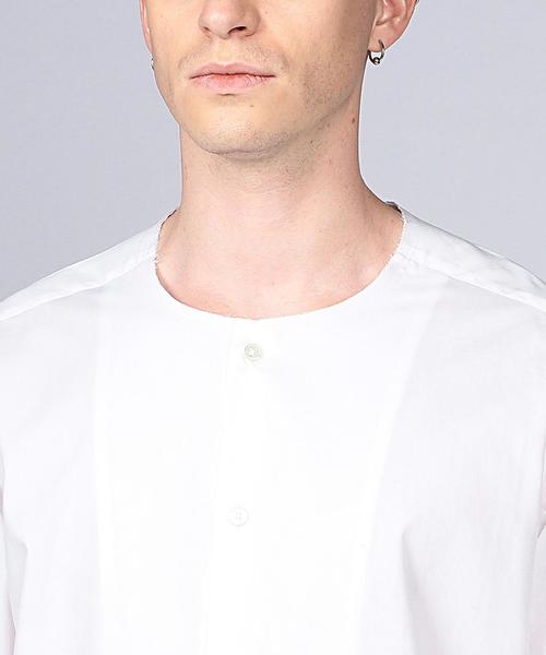 EN ROUTE（アンルート）の「ENR ブロードカットオフシャツ（シャツ/ブラウス・メンズ・ホワイト/ブラック・1/3/2）」の6枚目の写真