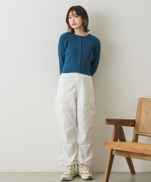 RETRO GIRL(レトロガール)の「ランダムリブニットカーデ(ニット/セーター・レディース・ブラック/ブルー/ホワイト/イエロー・FREE)」の16枚目の写真