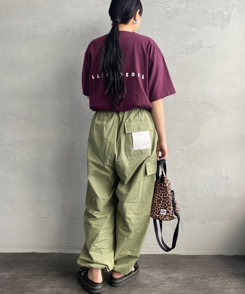 FUNG（ファング）の「[FUNG/ファング] LIVE MY OWN WAY カットオフプリントTシャツ（Tシャツ/カットソー・レディース・ワイン/ホワイト・M）」の19枚目の写真