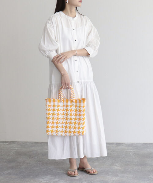 fredy emue（フレディエミュ）の「【fredyemueフレディエミュ】コードボリュームシャツワンピース（シャツワンピース・レディース・オフホワイト/ブラック/ピンク・38）」の2枚目の写真