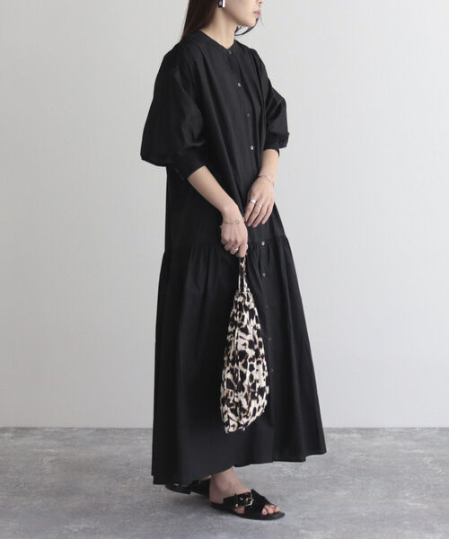 fredy emue（フレディエミュ）の「【fredyemueフレディエミュ】コードボリュームシャツワンピース（シャツワンピース・レディース・オフホワイト/ブラック/ピンク・38）」の3枚目の写真