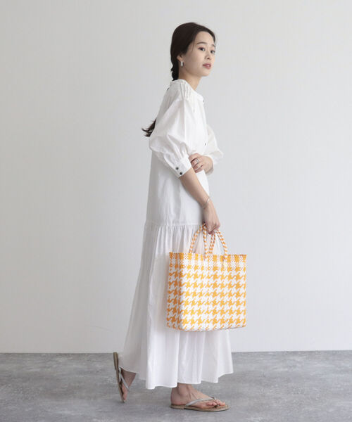 fredy emue（フレディエミュ）の「【fredyemueフレディエミュ】コードボリュームシャツワンピース（シャツワンピース・レディース・オフホワイト/ブラック/ピンク・38）」の22枚目の写真