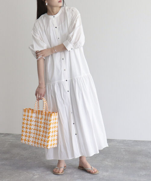 fredy emue（フレディエミュ）の「【fredyemueフレディエミュ】コードボリュームシャツワンピース（シャツワンピース・レディース・オフホワイト/ブラック/ピンク・38）」の15枚目の写真