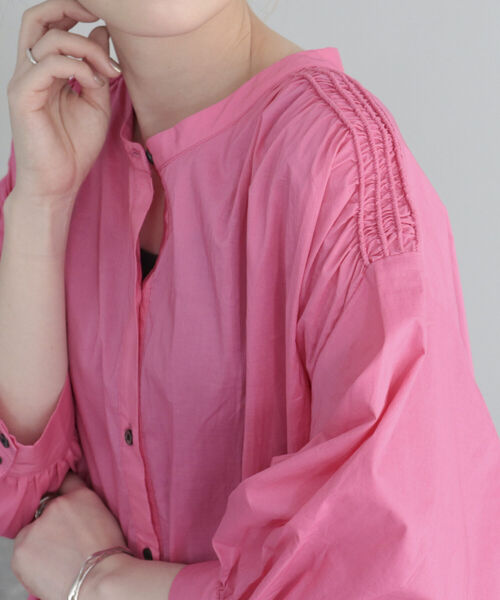 fredy emue（フレディエミュ）の「【fredyemueフレディエミュ】コードボリュームシャツワンピース（シャツワンピース・レディース・オフホワイト/ブラック/ピンク・38）」の17枚目の写真