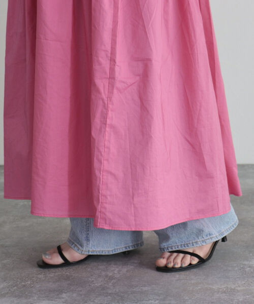 fredy emue（フレディエミュ）の「【fredyemueフレディエミュ】コードボリュームシャツワンピース（シャツワンピース・レディース・オフホワイト/ブラック/ピンク・38）」の14枚目の写真