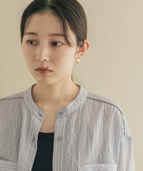 SMELLY(スメリー)の「ニュアンスカーブピアス(ピアス(両耳用)・レディース・ゴールド/シルバー・-)」の10枚目の写真