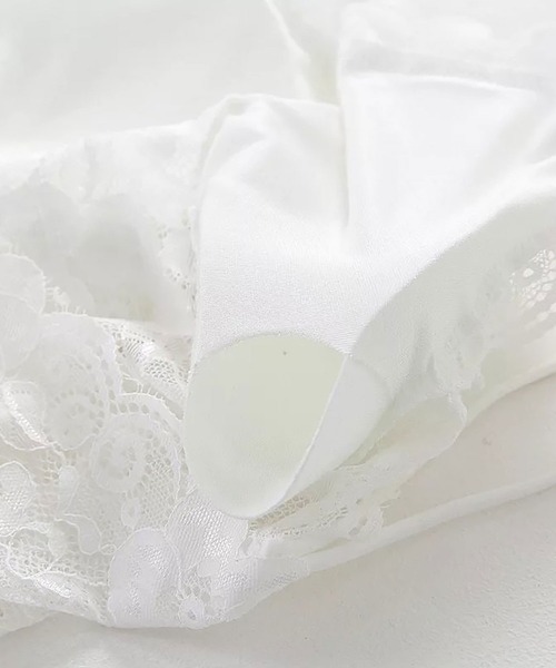 NinaetLina（ニナエリナ）の「レースカップ付きキャミソール（キャミソール・レディース・ブラック/ホワイト・M/L）」の6枚目の写真