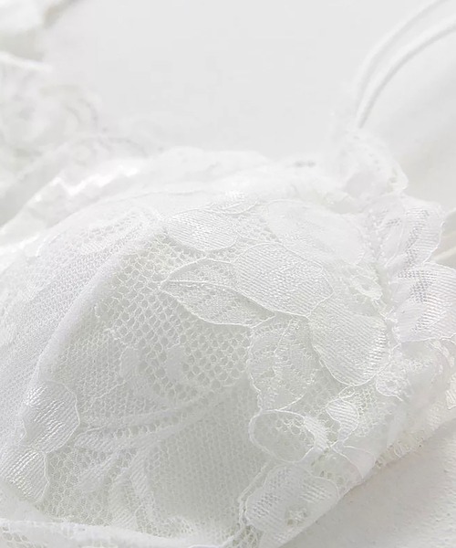 NinaetLina（ニナエリナ）の「レースカップ付きキャミソール（キャミソール・レディース・ブラック/ホワイト・M/L）」の9枚目の写真