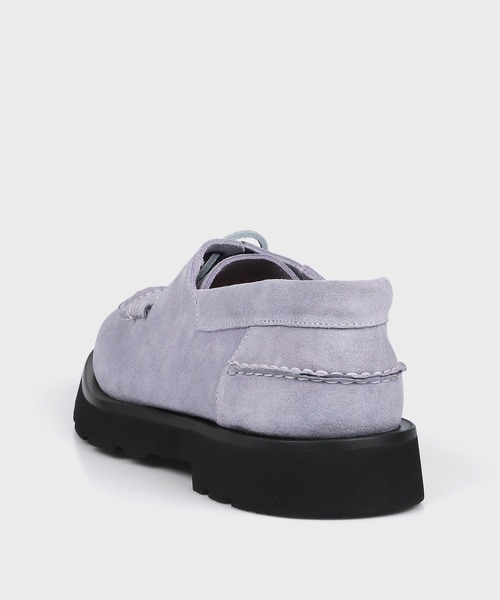 Paul Smith(ポールスミス)の「レザー ボートシューズ / 130823 SKYL(ドレスシューズ・メンズ・ブラック/グレイッシュブルー・LARGE/MEDIUM)」の4枚目の写真