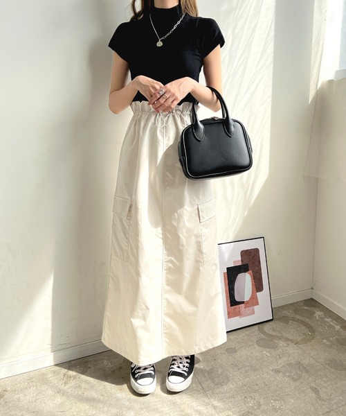 Futier land（フューティアランド）の「ベネシャンカーゴスカート（スカート・レディース・アイボリー/ブラック/カーキ/イエロー・FREE）」の17枚目の写真