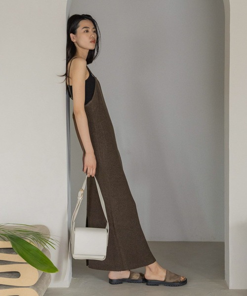 eL（エル）の「【eL】Ribbon Cami Dress/196483（ワンピース・レディース・ブラウン系その他/パープル系その他/ネイビー系・FREE）」の7枚目の写真