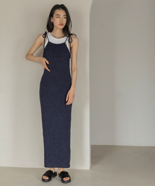 eL（エル）の「【eL】Ribbon Cami Dress/196483（ワンピース・レディース・ブラウン系その他/パープル系その他/ネイビー系・FREE）」の13枚目の写真