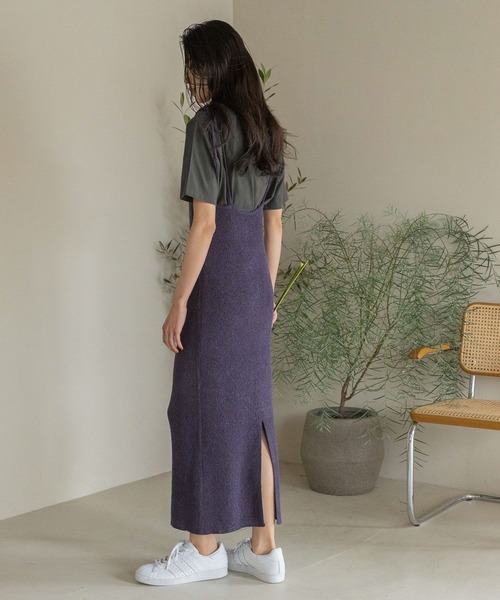eL（エル）の「【eL】Ribbon Cami Dress/196483（ワンピース・レディース・ブラウン系その他/パープル系その他/ネイビー系・FREE）」の8枚目の写真