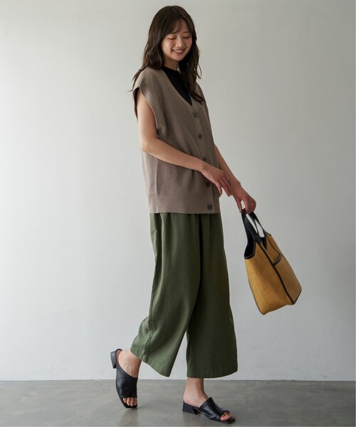 ikka(イッカ)の「コットンUSAフレンチTシャツ(Tシャツ/カットソー・レディース・その他1/ブラック/オフホワイト/ブルー・L/M/S)」の21枚目の写真