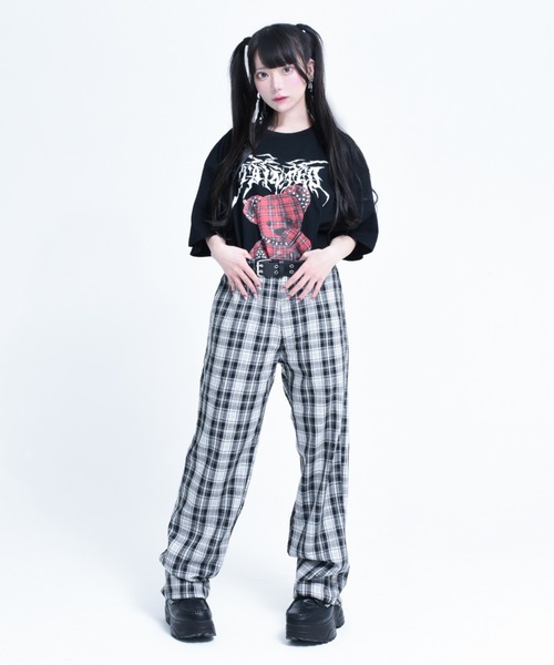 TRAVAS TOKYO 【トラバストーキョー】 ベルト付きチェックパンツ TRAVAS TOKYO（トラバス トウキョウ）の「『TRAVAS TOKYO