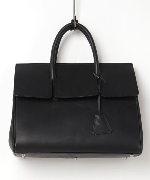 M.U.L./エムユーエル フラップトート L オイルレザー ブラック M.U.L./エムユーエル フラップトート L オイルレザー ブラック