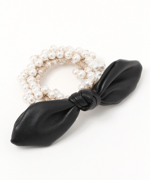 GLOBAL WORK(グローバルワーク)の「アソートパールヘアシュシュ /199421(シュシュ・レディース・ブラック系その他2/ブラック系その他/ホワイト系その他/ベージュ系その他・FREE)」の2枚目の写真
