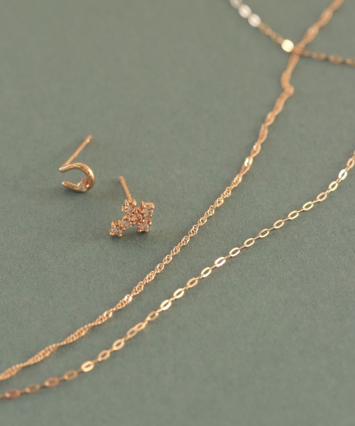 NOIR DE POUPEE（ノワールドプーペ）の「K10 フラットチェーン