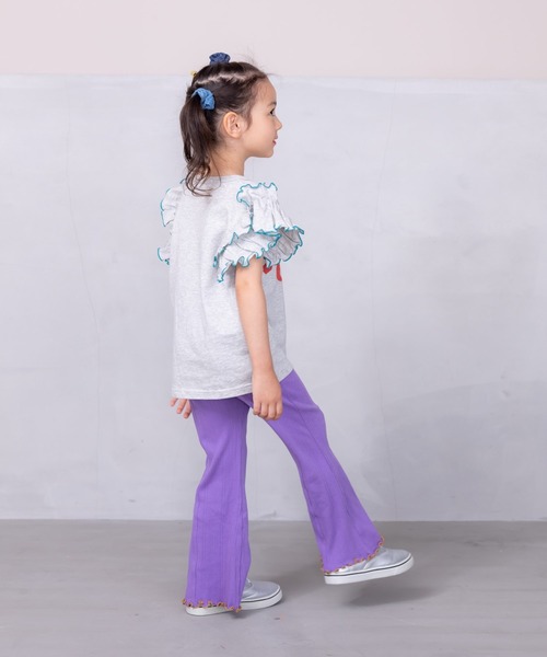 CALMIA（カルミア）の「メローフレアーパンツ(90～150cm)（その他パンツ・キッズ・ブラック/ラベンダー/ライトグリーン・90/100/110/120/130/140/150）」の13枚目の写真