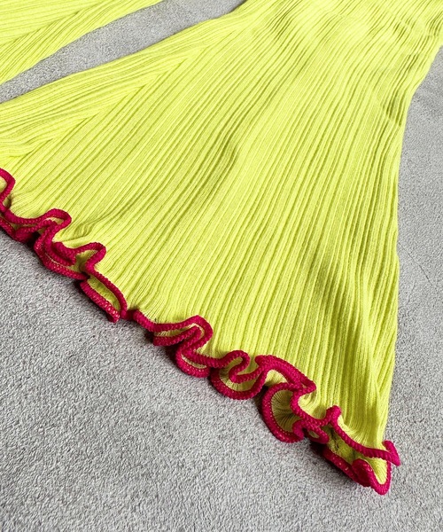 CALMIA（カルミア）の「メローフレアーパンツ(90～150cm)（その他パンツ・キッズ・ブラック/ラベンダー/ライトグリーン・90/100/110/120/130/140/150）」の8枚目の写真