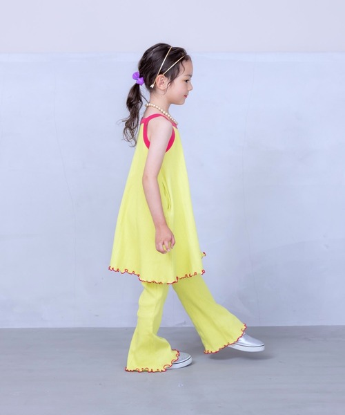 CALMIA（カルミア）の「メローフレアーパンツ(90～150cm)（その他パンツ・キッズ・ブラック/ラベンダー/ライトグリーン・90/100/110/120/130/140/150）」の6枚目の写真