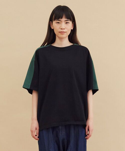 FRAPBOIS（フラボア）の「カラーズT（Tシャツ/カットソー・レディース・ブルー/ブラック・1）」の2枚目の写真