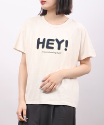 EMAGO HEYパッチワークドルマン半袖Tシャツ