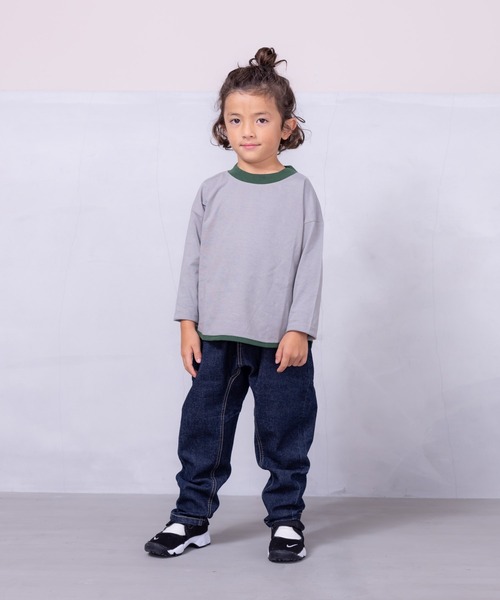 MARKEY'S（マーキーズ）の「デニムマチツキテーパードパンツ（80～150cm)（デニムパンツ・キッズ・ネイビー/ブルー・80/110/120/140/130/100/150/90/95）」の4枚目の写真