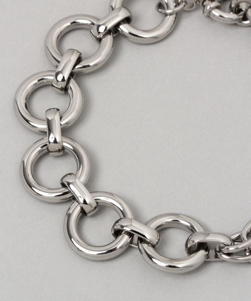 JEANASIS（ジーナシス）の「【ステンレス】リングチェーンブレス/971326（ブレスレット・レディース・シルバー/ゴールド・FREE）」の3枚目の写真