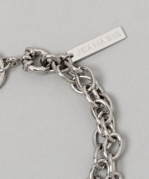 JEANASIS（ジーナシス）の「【ステンレス】リングチェーンブレス/971326（ブレスレット・レディース・シルバー/ゴールド・FREE）」の4枚目の写真