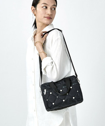 LeSportsac（レスポートサック）の「SM SATCHEL W PEARLS ブラックパール（ショルダーバッグ・キッズ）」