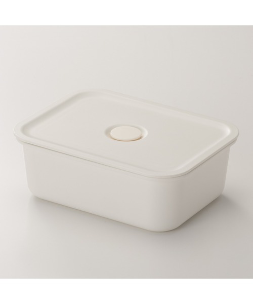 無印良品(ムジルシリョウヒン)の「ポリプロピレン保存容器になるバルブ付弁当箱・白 レクタングラー/約325ml(お弁当箱・メンズ・ホワイト・FREE)」の4枚目の写真