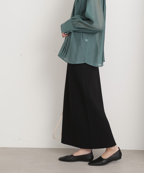 N.（N. Natural Beauty Basic）（エヌエヌナチュラルビューティーベーシック）の「◆ムジジャガードスカート（スカート・レディース・グレー/ブルー/ブラック・MEDIUM）」の15枚目の写真