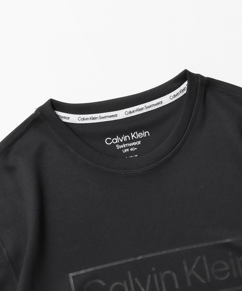 Calvin Klein(カルバン・クライン)の「Calvin Klein/カルバンクライン ラッシュガード 水着(水着・メンズ・ブラック・M/L/XL/S)」の4枚目の写真