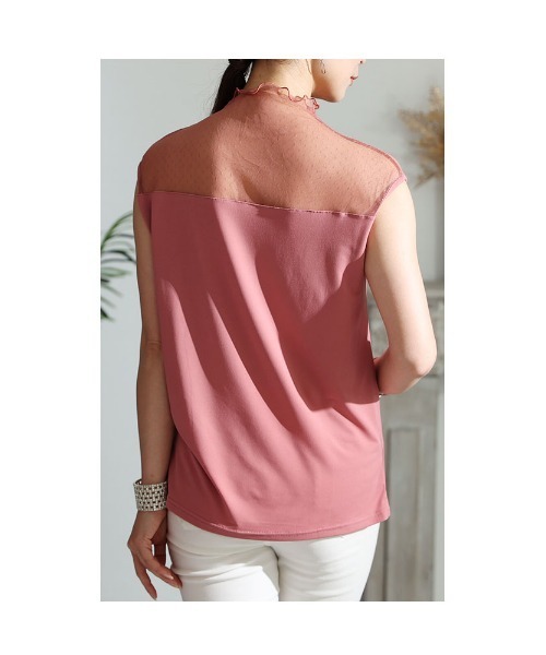 Sawa a la mode（サワアラモード）の「レースインナートップス（Tシャツ/カットソー・レディース・ブラック/ホワイト/パープル/ピンク・FREE）」の14枚目の写真