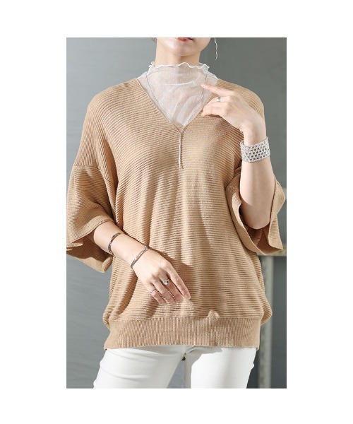 Sawa a la mode（サワアラモード）の「レースインナートップス（Tシャツ/カットソー・レディース・ブラック/ホワイト/パープル/ピンク・FREE）」の15枚目の写真