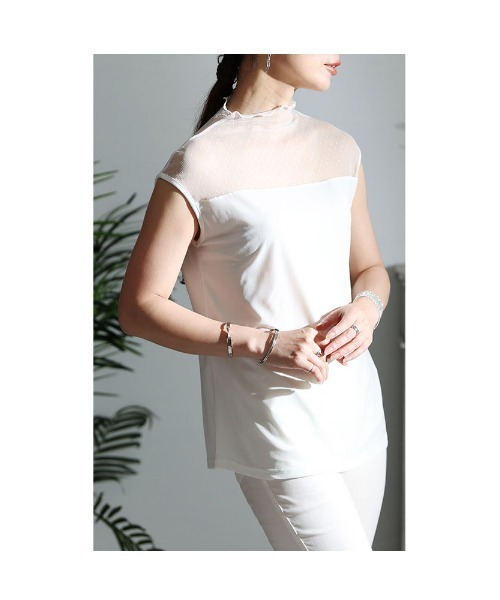 Sawa a la mode（サワアラモード）の「レースインナートップス（Tシャツ/カットソー・レディース・ブラック/ホワイト/パープル/ピンク・FREE）」の18枚目の写真