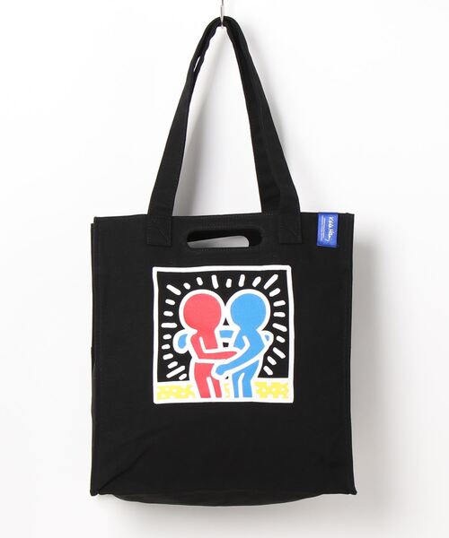 Keith Haring（キース・ヘリング）の「【Keith Haring/キースヘリング】2WAY キャンバス TOTE BAG ポケット付き（トートバッグ・メンズ・ホワイト/ブラック/ブラック系その他/ホワイト系その他・FREE）」の11枚目の写真