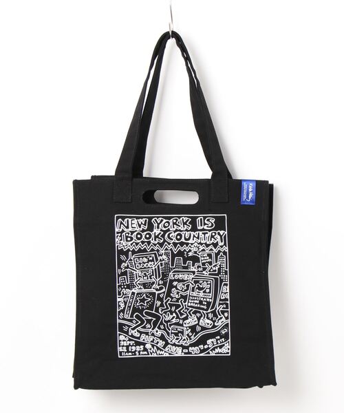 Keith Haring（キース・ヘリング）の「【Keith Haring/キースヘリング】2WAY キャンバス TOTE BAG ポケット付き（トートバッグ・メンズ・ホワイト/ブラック/ブラック系その他/ホワイト系その他・FREE）」の12枚目の写真