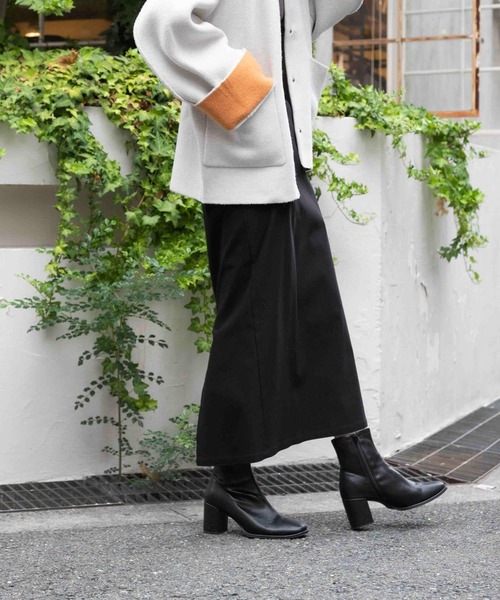 SENSE OF PLACE by URBAN RESEARCH（センスオブプレイスバイアーバンリサーチ）の「ストレッチサスツキハイウエストスカート（スカート・レディース・ブラック/イエロー/モカ/ライトベージュ・SMALL/MEDIUM/LARGE/X-SMALL/TALL）」の13枚目の写真