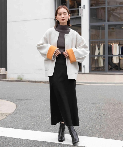 SENSE OF PLACE by URBAN RESEARCH（センスオブプレイスバイアーバンリサーチ）の「ストレッチサスツキハイウエストスカート（スカート・レディース・ブラック/イエロー/モカ/ライトベージュ・SMALL/MEDIUM/LARGE/X-SMALL/TALL）」の18枚目の写真