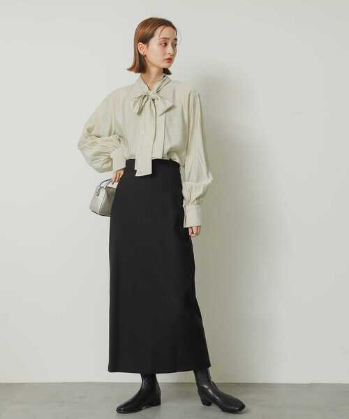 SENSE OF PLACE by URBAN RESEARCH（センスオブプレイスバイアーバンリサーチ）の「ストレッチサスツキハイウエストスカート（スカート・レディース・ブラック/イエロー/モカ/ライトベージュ・SMALL/MEDIUM/LARGE/X-SMALL/TALL）」の14枚目の写真