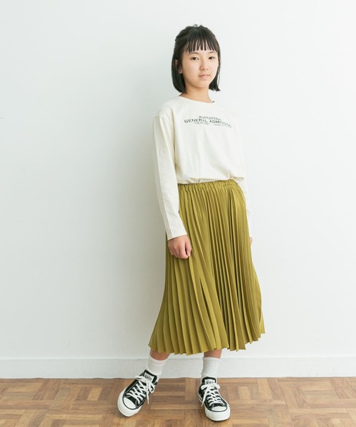 URBAN RESEARCH DOORS（アーバンリサーチドアーズ）の「ランダムプリーツスカート(KIDS)（スカート・キッズ・グリーン系その他/ブラック・150）」の10枚目の写真
