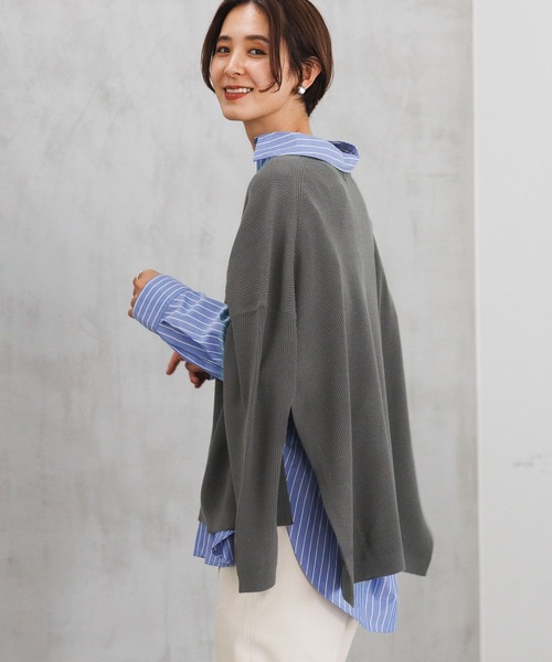 LEPSIM（レプシィム）の「14ゲージポンチョプルオーバー 183618