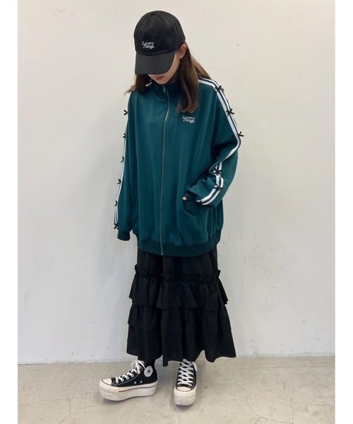 WC(ダブル シー)の「フリルベルトロングスカート(スカート・レディース・ブラック/ホワイト・FREE)」の13枚目の写真